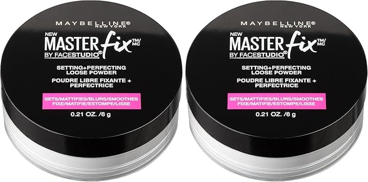 Maybelline New York Facestudio Master Fix Setting + Perfecting Loose Powder Makeup, Translucent, 2 Count on Amazon.ae - Price Tracker