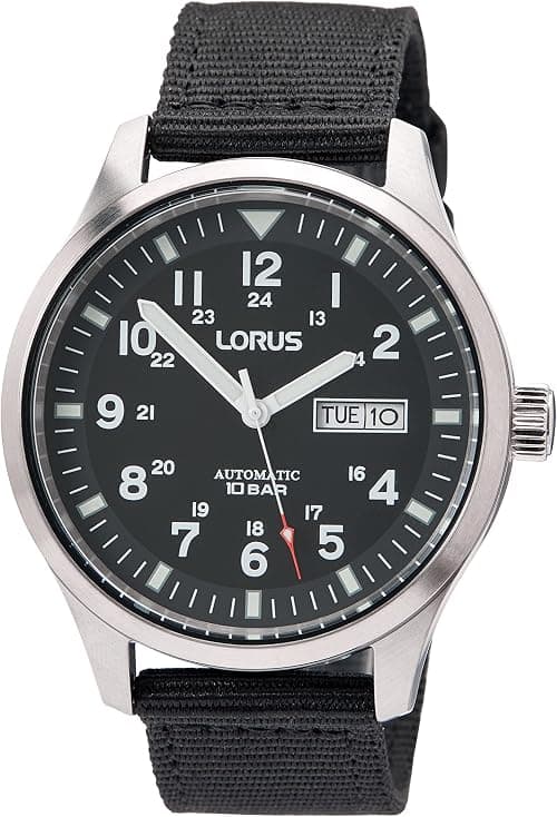 Lorus RL411BX9 Men's Automatic Watch Stainless Steel with Textile Strap on Amazon.ae - Price Tracker