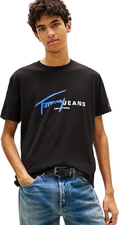Tommy Jeans Mens TJM REG SIGNTR DNA TEE EXT Modern (pack of 1) on Amazon.ae - Price Tracker