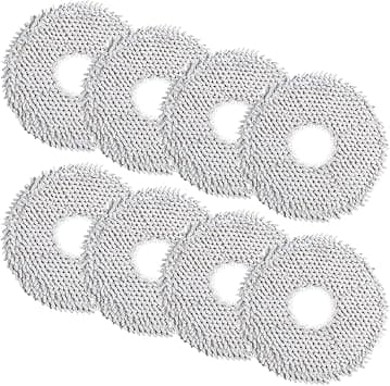 Pack of 8 Mop Cloths for Dreame L10 Ultra Gen 3/Gen 2/L10s Pro/L10s Ultra/L10 Prime/L20 Ultra X40/X50/Xiaomi X10+/X20+/Mova E30 Ultra/P50 Pro Ultra Vacuum Cleaner Robot, Microfibre Mop Pad Accessories على Amazon.ae - متتبع الأسعار