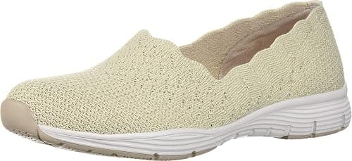 Skechers Women's Seager-STAT-Scalloped Collar, Engineered Skech-Knit Slip-On-Classic Fit Loafer على Amazon.ae - متتبع الأسعار