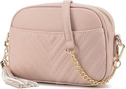 Lola Mae Quilted Crossbody Bag, Trendy Design Shoulder Purse - Best Deal Finder