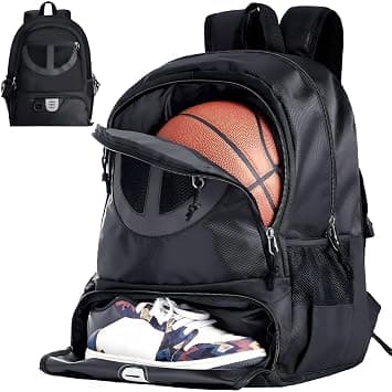 Basketball Backpack for Men Women, Youth Basketball Bag with Ball & Shoes Compartment 30L Capacity, Lightweight Breathable Boys Girls Soccer Ball bag for Athletes Soccer Training Equipment على Amazon.ae - متتبع الأسعار