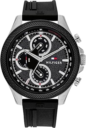 Tommy Hilfiger Men's Stainless Steel Racing-Inspired Watch (Model 1792082), Black on Amazon.ae - Price Tracker