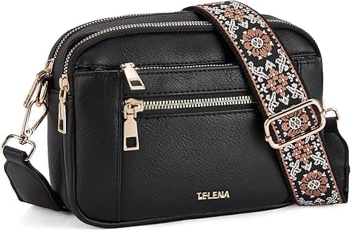 Telena Crossbody Purse for Women Small Crossbody Bags Trendy Vegan Leather Shoulder Handbags with Adjustable Strap Rough on Amazon.ae - Price Tracker