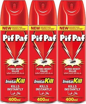 Pif Paf Mosquito & Fly Killer, Insect Killer Spray with Best Ever Formulation 400 ml x 3 - Amazon.ae Price Tracker