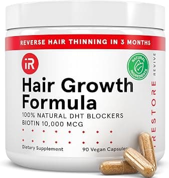 iRestore Hair Growth Supplement - Hair Loss Vitamins for Women and Men - Biotin Multivitamins & DHT Blocker to Reduce Hair Thinning - Hair Regrowth Pills - 30 Days Supply 90 Count (Pack of 1) on Amazon.ae - Price Tracker