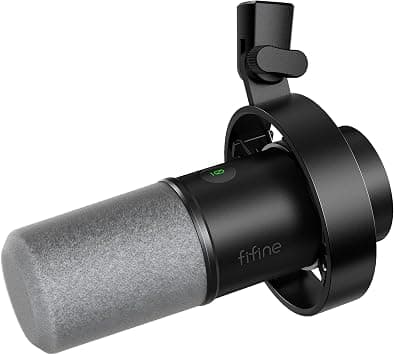 FIFINE Dynamic Microphone, XLR/USB Podcast Recording PC Microphone for Vocal Voice-Over Streaming, Studio Metal Mic with Mute, Headphone Jack, Monitoring Volume Control, Windscreen-Amplitank K688 على Amazon.ae - متتبع الأسعار