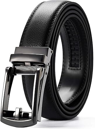 Excefore Men's Ratchet Leather Dress Belt - The Perfect Companion to Your Dress Shoes(125cm) on Amazon.ae - Price Tracker