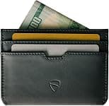 Vaultskin MOORGATE Slim Card Holder - Minimalist Leather Wallet, RFID Blocking Sleeve, Fits Front Pocket, for Men and Women - Best Deal Finder