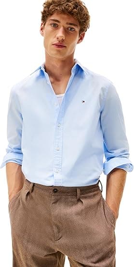 Tommy Hilfiger Mens Flex Poplin Kent Collar Sf Shirt Mw0mw40460 Slim Fit Shirt on Amazon.ae - Price Tracker