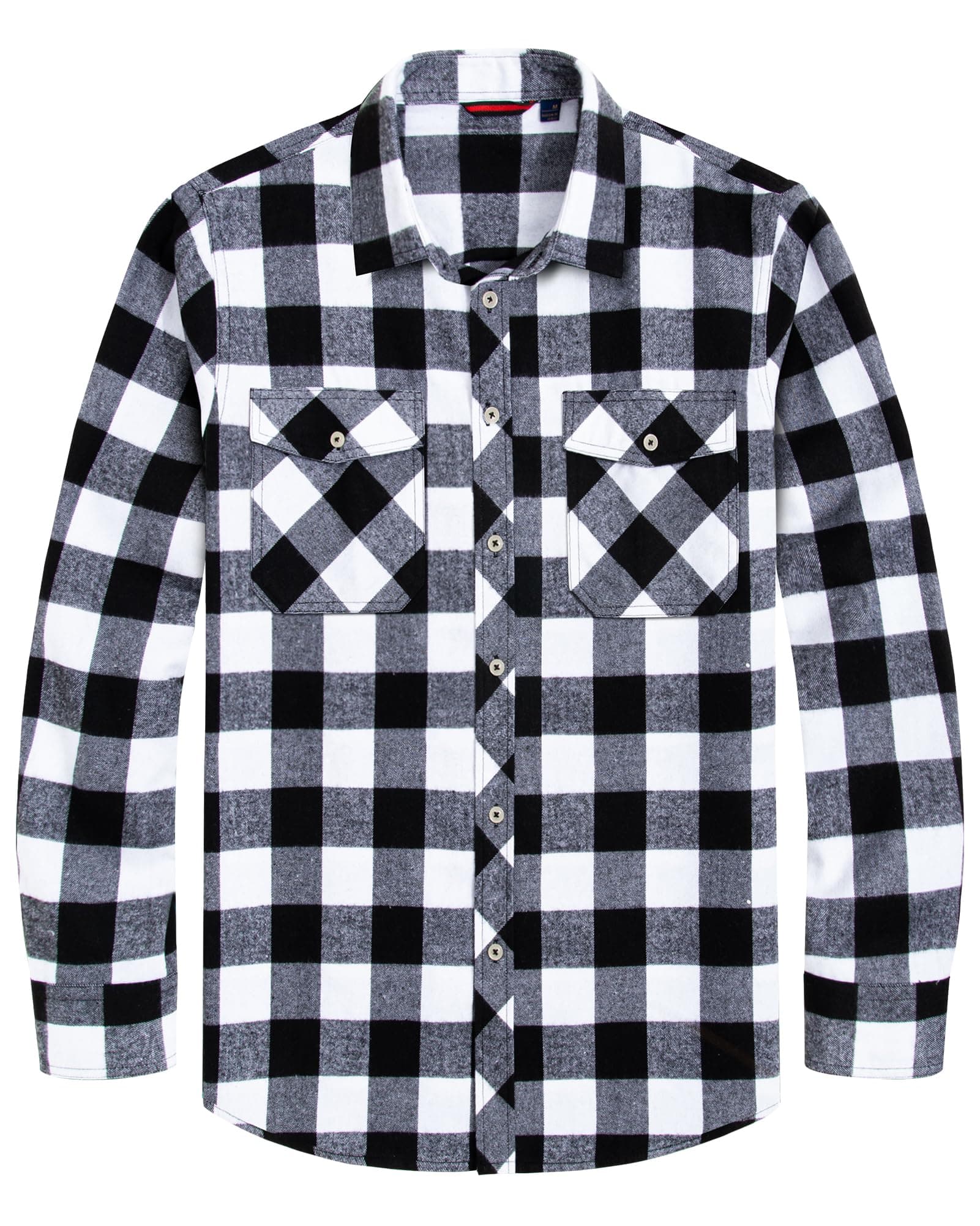 J.VER Men's Checked Casual Shirt Regular Fit Long Sleeve Flannel Shirts on Amazon.ae - Price Tracker