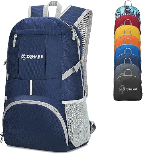ZOMAKE Foldable Backpack Lightweight Packable 35 L, Hiking Daypack Water Resistant Travel Bag Nylon Outdoor Sports Camping Rucksack Walking Trekking for Men Women Seniors on Amazon.ae - Price Tracker
