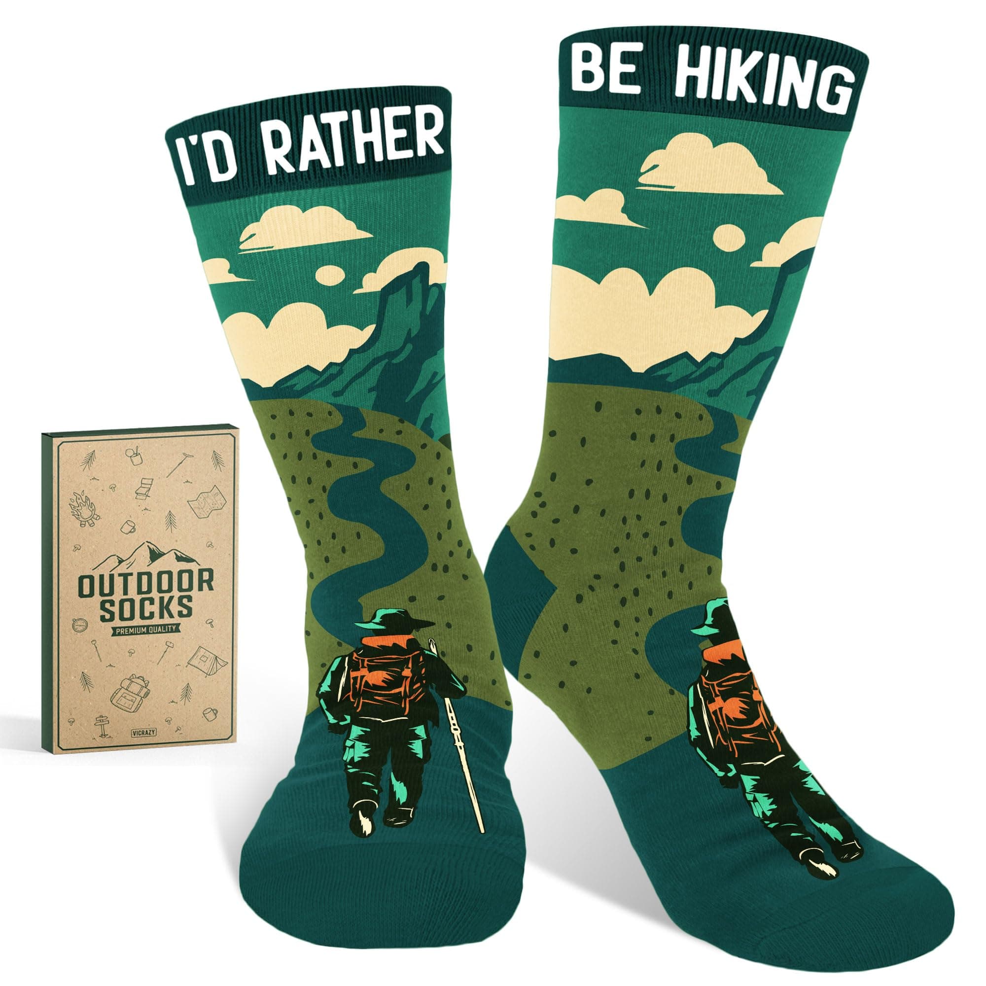 VICRAZY Hiking, Cycling, Camping Socks for Men, Women - Hiking, Bicycle, Camping, Bike Accessories, Stocking Stuffers on Amazon.ae - Price Tracker