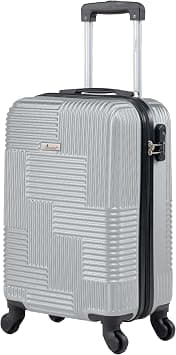 Senator Hard Case Checked Bag 24 Inches Medium Suitcase with Wheels for Unisex – KH110 | ABS Lightweight Hard Shell Luggage with Spinner Wheels 4 (Checked Luggage 24-Inch, Silver) on Amazon.sa - Price Tracker