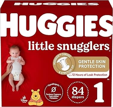 Huggies Little Snugglers Baby Diapers, Size 1 (8-14 lbs), 84 Ct, Newborn Diapers - Amazon.ae Price Tracker