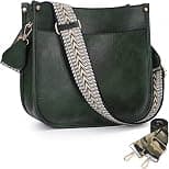 HKCLUF Crossbody Bags for Women Trendy Vegan Leather Hobo Handbags With 2PCS Adjustable Guitar Strap Shoulder Bucket Bags - Best Deal Finder