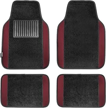 FH Group F14407Burgundy Premium Full Set Carpet Floor Mat (Sedan And Suv With Driver Heel Pad Burgundy) على Amazon.ae - متتبع الأسعار