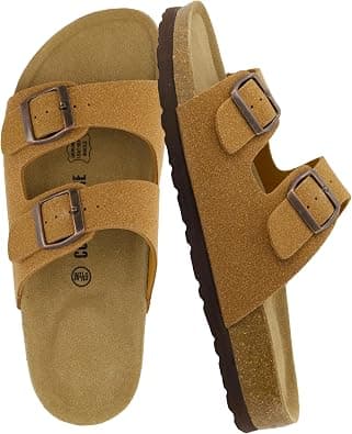 CUSHIONAIRE Women's Lane Cork Footbed Sandal With +Comfort على Amazon.ae - متتبع الأسعار
