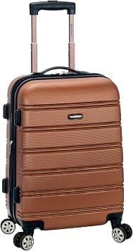 Rockland Melbourne Hardside Expandable Spinner Wheel Luggage, Brown, One Size, Melbourne Hardside Expandable Spinner Wheel Luggage على Amazon.ae - متتبع الأسعار