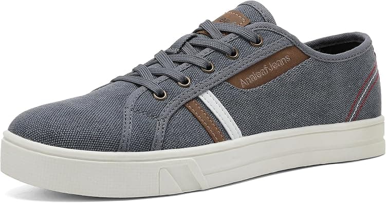 ANALEAF Mens Canvas Sneakers Casual Shoes Low Top Lace Up Shoes على Amazon.ae - متتبع الأسعار