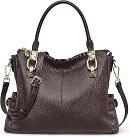 Kattee Women Genuine Leather Purses and Handbags Satchel Tote Shoulder Bag - Best Deal Finder