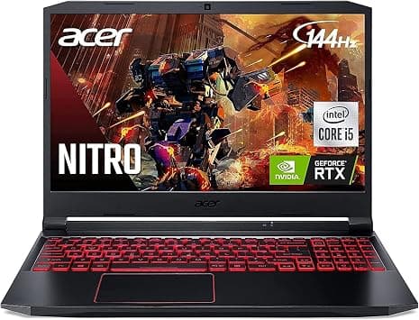 Acer Nitro 5 AN515 Gaming Laptop | Intel Core i5-10300H Up to 4.5GHz | NVIDIA GeForce RTX 3050 GPU | 15.6" FHD 144Hz IPS | 8GB DDR4 | 256GB NVMe SSD | Intel Wi-Fi 6 | Backlit Keyboard | TWE Cloth على Amazon.ae - متتبع الأسعار