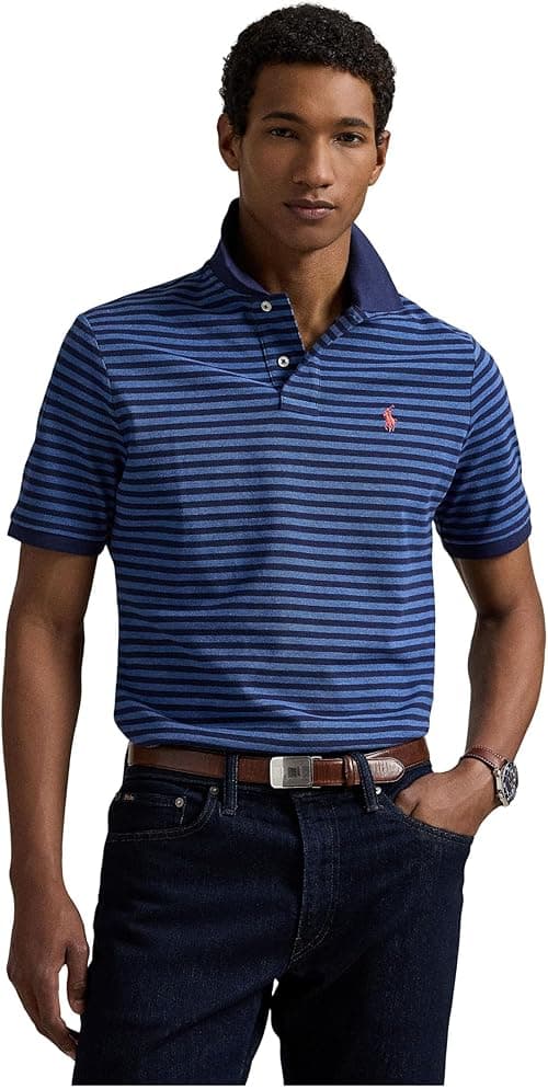 POLO RALPH LAUREN Men's Classic Fit Striped Mesh Polo Shirt on Amazon.ae - Price Tracker