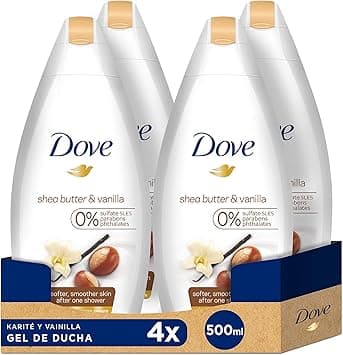 Dove Purely Pampering Body Wash, Shea Butter with Warm, White, Vanilla, 16.9 Oz (Pack of 4) on Amazon.ae - Price Tracker