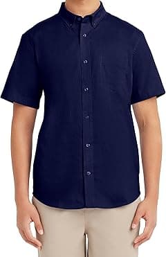 Nautica mens School Uniform Short Sleeve Performance Oxford Button-down Shirt Button Down Shirt (pack of 1) - Amazon.ae Price Tracker