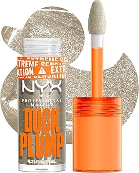 NYX PROFESSIONAL MAKEUP Duck Plump High Pigment Lip Gloss, Lip Plumper Gloss with Spicy Ginger - Quazy Silver on Amazon.ae - Price Tracker