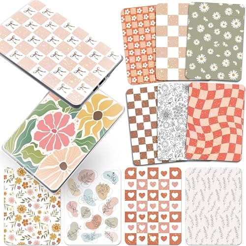 Insert Cardstock for Clear Case - 12 PCs Boho Back Skin Decal Compatible with Kindle Paperwhite 11th 12th Generation 6.8" Floral Card Accessories for E-Reader Book Lover Reader Gifts على Amazon.ae - متتبع الأسعار