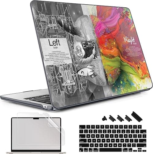 May Chen Compatible with MacBook Air 13.6 Inch Case 2024 2023 2022 Release Model A3113 M3 A2681 M2 Chip, Plastic Hard Shell Case for MacBook Air 13.6" with Liquid Retina Display, Brain على Amazon.ae - متتبع الأسعار