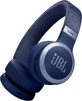 JBL LIVE 670NC Wireless On-Ear Headphones with True Adaptive Noise Cancelling Wireless Over-Ear Headphones, Pure Bass Sound, Smart Ambient, Bluetooth 5.3, Le Audio, VoiceAware, 64H Battery, Blue - Amazon.ae Price Tracker