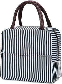 Insulated Lunch Bag, Leakproof Striped Thermal Tote on Amazon.ae - Price Tracker