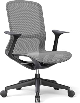 Navo, WAVE Chair Ergonomic Mesh Office Chair | S Curve Design with Tilt Function | Fixed Armrests | Nylon Base | Supportive Desk Chairs for Adults كرسي (Black) on Amazon.ae - Price Tracker