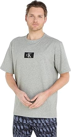 Calvin Klein Men Crew Neck Tshirts Short sleeve crew neck T-shirts (pack of 1) on Amazon.ae - Price Tracker
