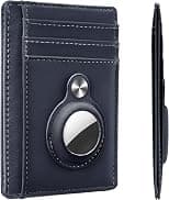 Hawanik Slim Minimalist Front Pocket Wallet with Built-in Case Holder for AirTag - Best Deal Finder
