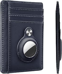 Hawanik Slim Minimalist Front Pocket Wallet with Built-in Case Holder for AirTag - Best Deal Finder