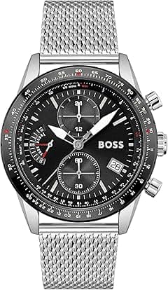 Boss PILOT EDITION CHRONO Men Watch, Analog - Amazon.ae Price Tracker