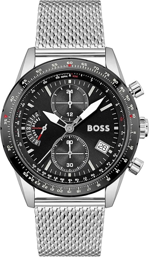 Boss PILOT EDITION CHRONO Men Watch, Analog on Amazon.ae - Price Tracker