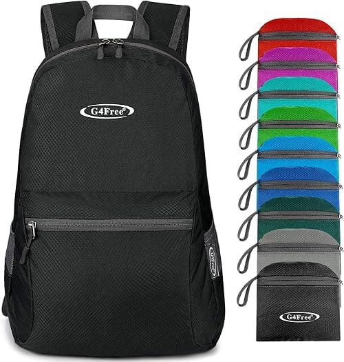 G4Free Small Foldable Ultralight Waterproof Backpack for Camping Hiking Cycling Men Women 20L على Amazon.ae - متتبع الأسعار