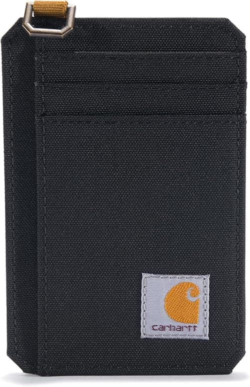 Carhartt mens Front Pocket Wallets, Durable Canvas Or Leather Wallet With Money Clip Wallet on Amazon.ae - Price Tracker