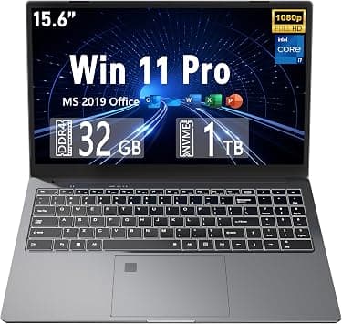 【Win 11Pro & MS Office 2019】 15.6 inch All-metal FHD(1920*1080) Laptop Core i7-9750H(up to 4.5GHz)High Performance CPU 32GB RAM 1TB NVMe SSD UHD Graphics 630/Full-function DP Port/RJ45 (32G+1TB SSD) on Amazon.ae - Price Tracker