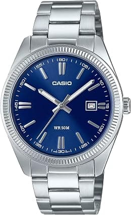 G-Shock Casio Men's Vintage Analog Watch MTP1302D-2AVT, Silver, Silver - Best Deal Finder