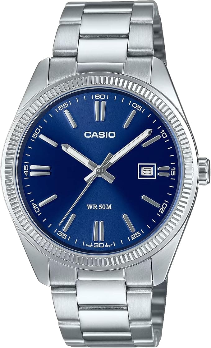 G-Shock Casio Men's Vintage Analog Watch MTP1302D-2AVT, Silver, Silver on Amazon.ae - Price Tracker