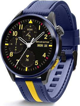 Reflex Active Venture R 400 AMOLED GPS Blue and Yellow Smart Calling Watch on Amazon.ae - Price Tracker