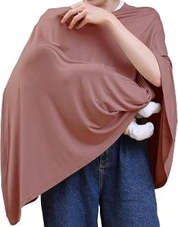Seejoy Nursing Cover for Breastfeeding, 360°Full Coverage Nursing Poncho, Rayon Soft & Breathable Breastfeeding Cover up - Best Deal Finder
