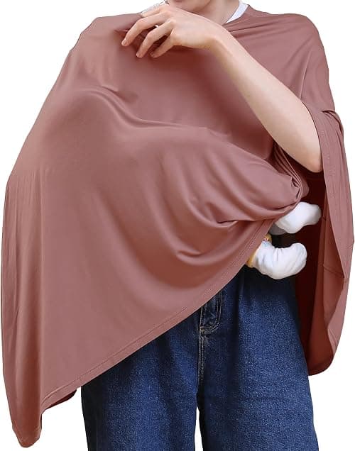 Seejoy Nursing Cover for Breastfeeding, 360°Full Coverage Nursing Poncho, Rayon Soft & Breathable Breastfeeding Cover up على Amazon.ae - متتبع الأسعار