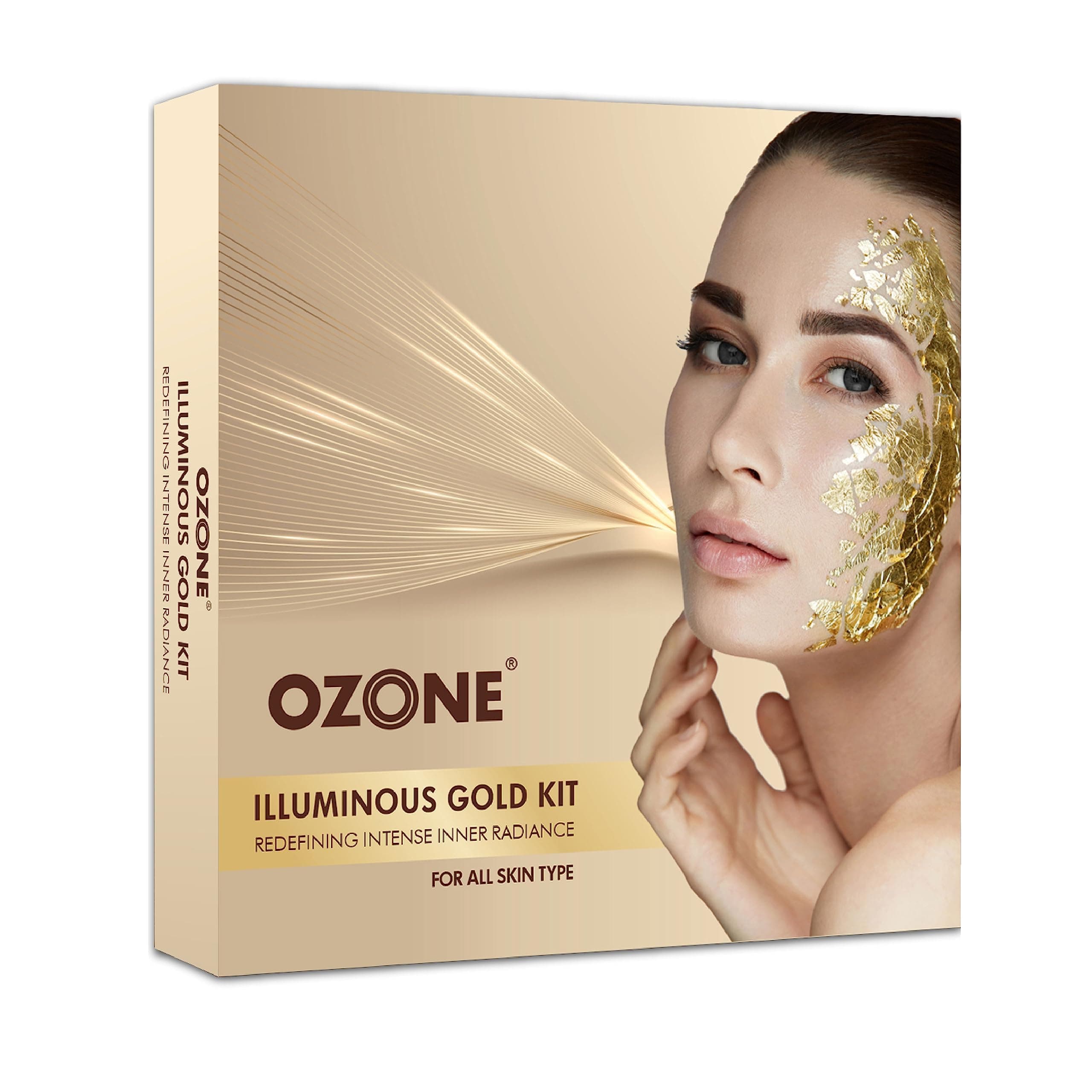 Ozone Illuminous Gold Facial Kit | Organic Facial Care for Golden Glow & Radiant Skin | Winter Skincare Kit for All Skin Types | Men & Women | 60g | Single Use on Amazon.ae - Price Tracker